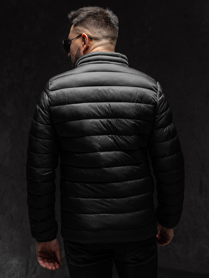 Geacă matlasată neagră Bolf LY33A1