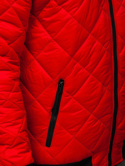 Geacă matlasată bomber roșie Bolf MY-01