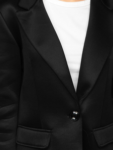 Palton scurt negru dame Bolf 20672