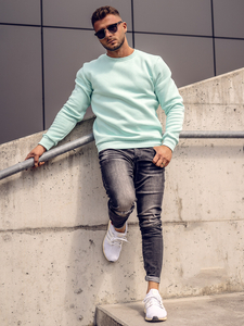 Bluză groasă verde-deschis Bolf 2001A