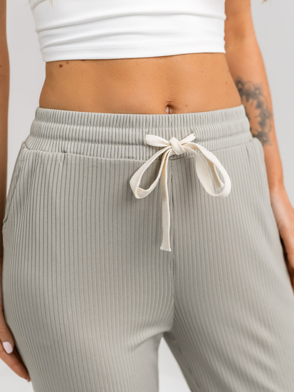 Pantaloni largi verzi dame Bolf W7958