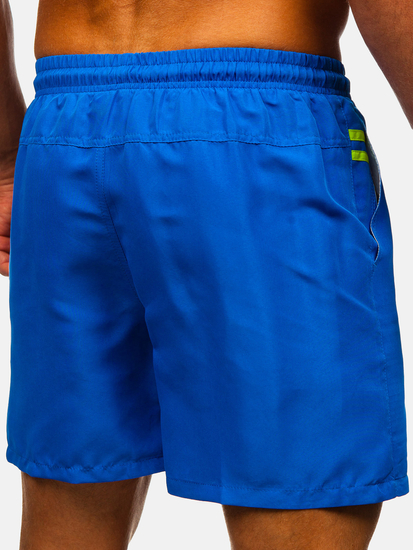 Pantaloni scurți de baie bărbătești bleumarin regal Bolf QD32