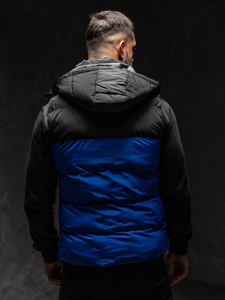 Vesta cu gluga albastra Bolf 1189A1