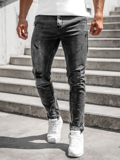 Blugi regular fit negri Bolf K10009-2