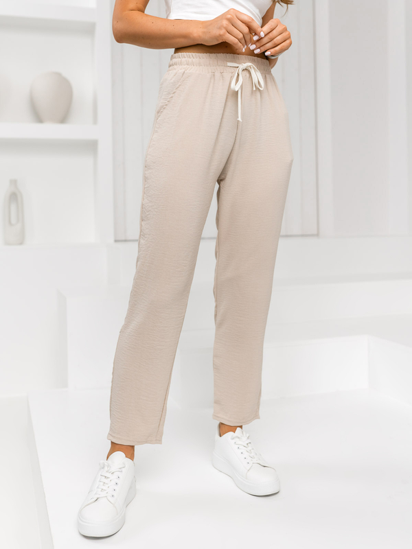 Pantaloni bej dame Bolf W7920