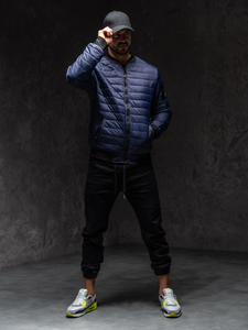 Geacă matlasată bleumarin bomber Bolf MY-02A1