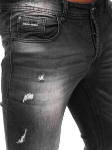 Blugi negri regular fit Bolf MP010N