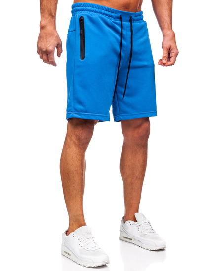 Pantaloni de trening albastru pentru bărbați Bolf 17K532