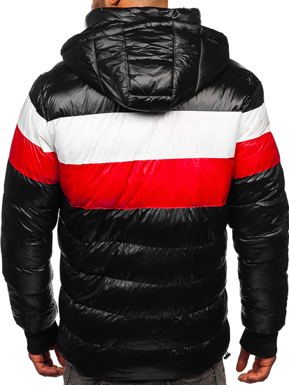 Geacă de iarnă neagră matlasată Bolf 6592