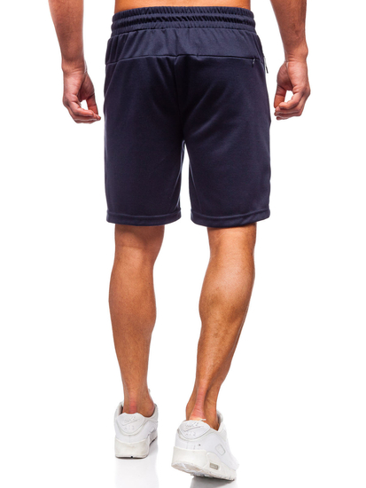 Pantaloni scurți de trening pentru bărbați bleumarin Bolf 17K533