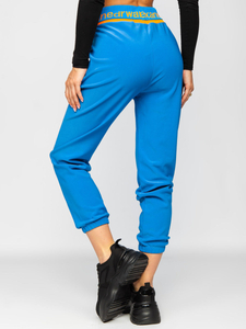 Pantaloni de training albaștri dame Bolf H1007A