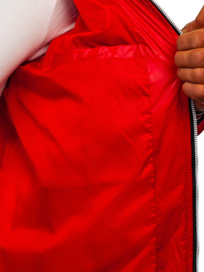 Geacă roșie matlasată Bolf 6191