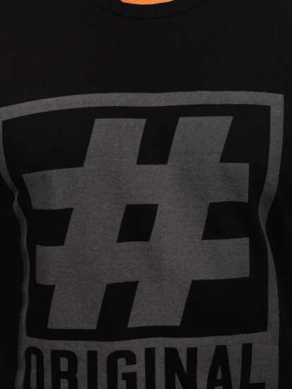 Maiou negru-grafit cu imprimeu Bolf 19802