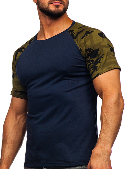 Tricou bleumarin-army Bolf 8T82