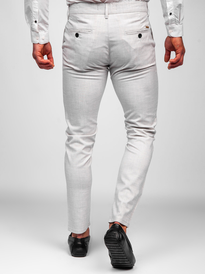 Pantaloni bej chinos Bolf 0015