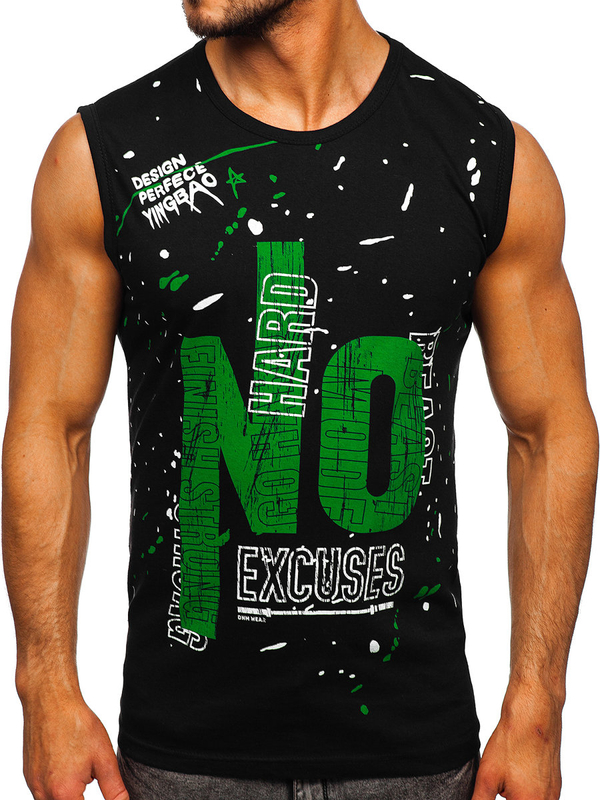 Maiou negru cu imprimeu Bolf 14825