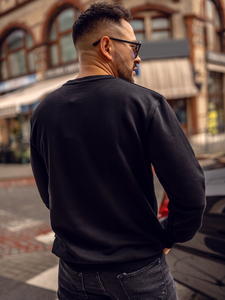 Bluză cu imprimeu neagră Bolf 6445A