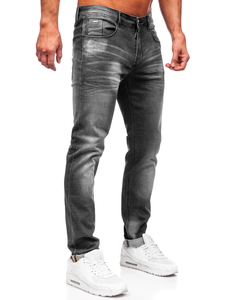 Blugi pentru bărbați, negri, slim fit, Bolf MP0171N