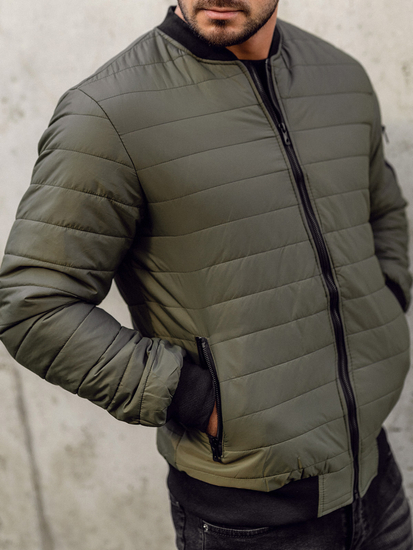 Geacă matlasată bomber kaki Bolf MY-02