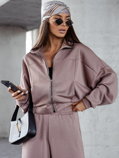 Trening cu fermoar două piese unt Cappuccino Bolf 821109