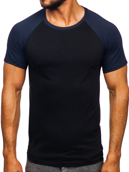 Tricou bleumarin-negru Bolf 8T82