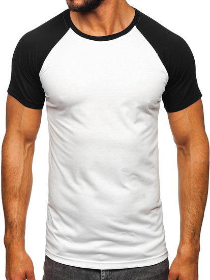 Tricou alb-negru Bolf 8T82
