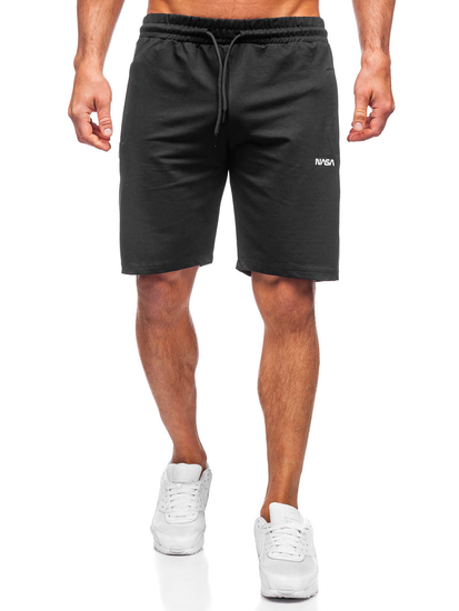 Pantaloni scurți de trening negru Bolf 192523