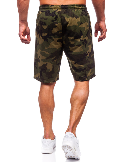 Pantaloni scurți de trening army kaki Bolf 8K283