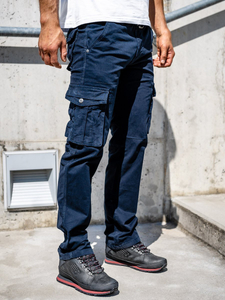 Pantaloni cargo bleumarin bărbați Bolf 1672