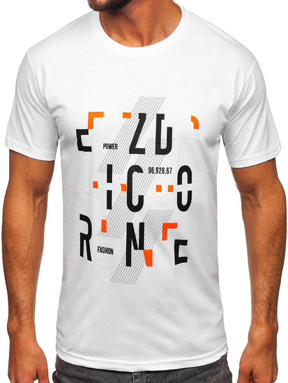 Tricou din bumbac alb Bolf 14752