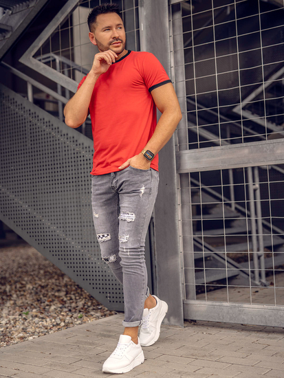 Tricou roșu Bolf 8T83A