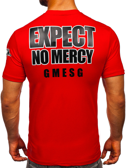 Tricou cu imprimeu roșu Bolf 2291