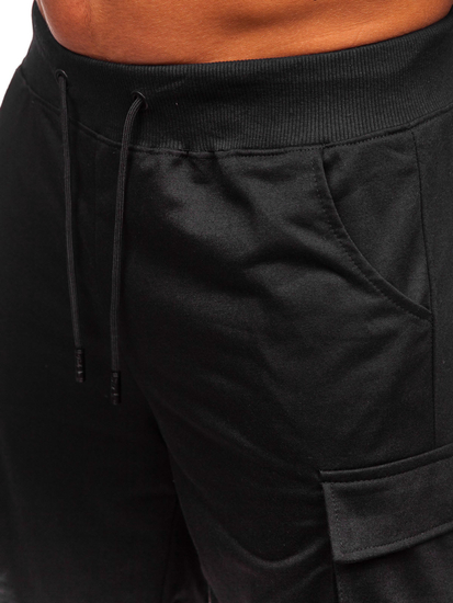 Pantaloni de trening negri pentru bărbați Bolf 8K1505