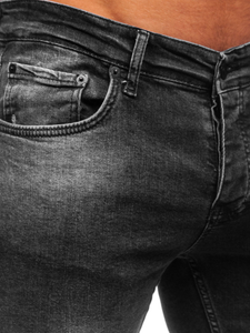 Blugi negri skinny Bolf R927