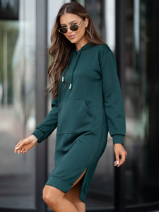 Rochie sport cu glugă unt sticlă Bolf 523