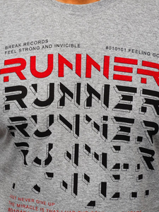 Tricou rosu cu imprimeu Bolf 14336