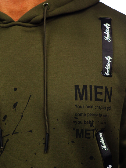 Hanorac verde cu imprimeu Bolf LJ0586A