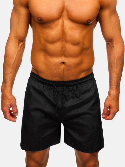 Pantaloni scurți de baie bărbătești negri Bolf QD32