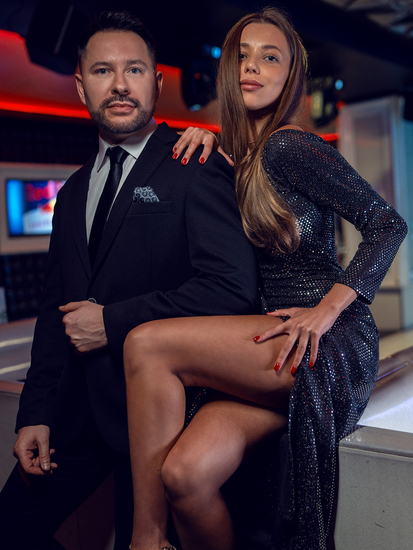 Cravată elegantă și subțire pentru bărbați Bolf K001A negru