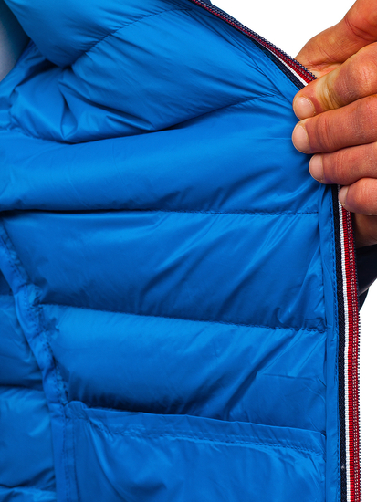 Geacă de iarnă sport bărbați neagră Bolf 1100