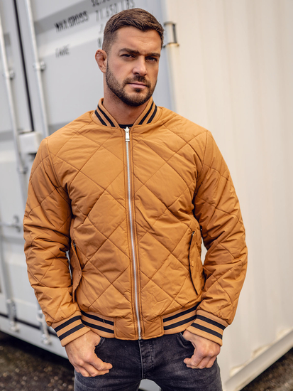 Geacă camel pe două părți neagră Bolf 3B105