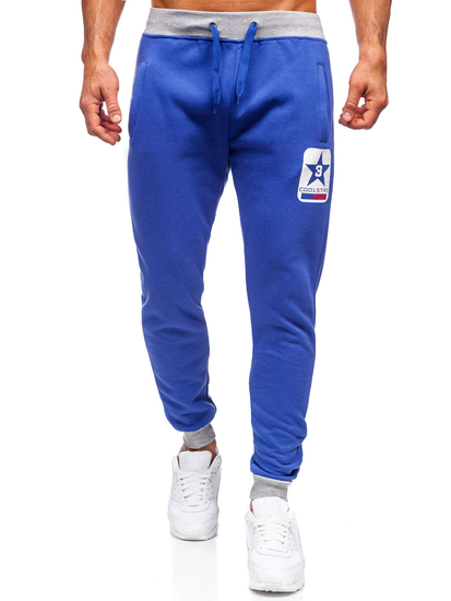 Pantaloni joggers albaștri Bolf K10001