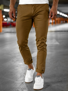 Pantaloni camel chinos Bolf 1146