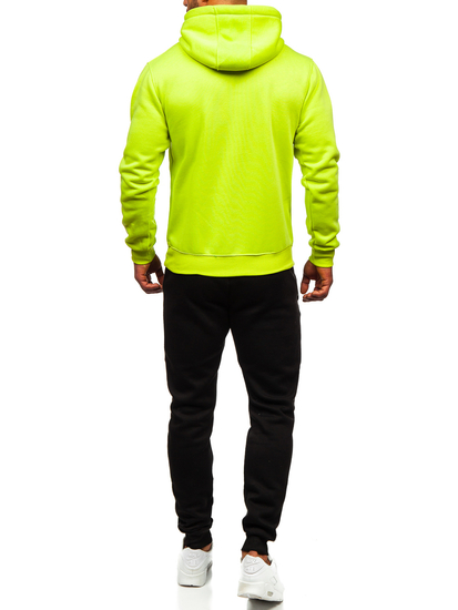 Costum de training cu glugă verde-deschis Bolf D002-72