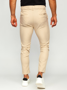 Pantaloni chinos bej Bolf 0031