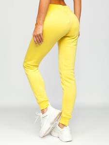 Pantaloni de training galbeni dame Bolf CK-01-33