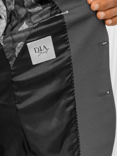 Costum casual gri pentru bărbați Bolf 01