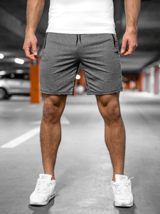 Pantaloni scurți de training grafit Bolf 68024