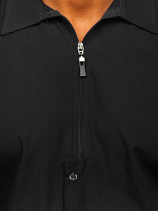 Cămașă neagră mâneca lungă Bolf 20702