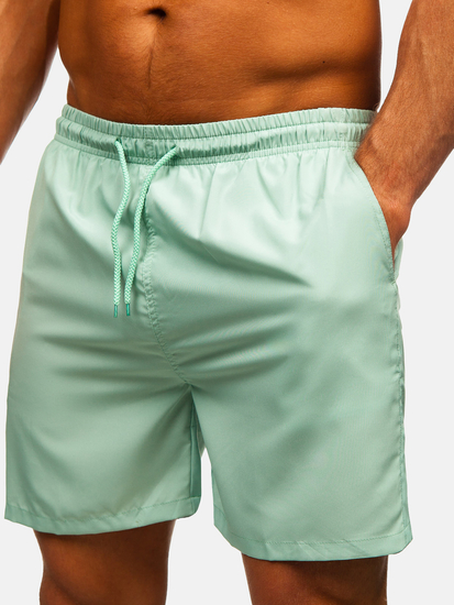 Pantaloni scurți de baie bărbătești mentă Bolf QD32